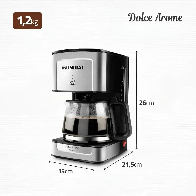 Cafeteira Elétrica Dolce Arome C-43-20X-SI Mondial 550W 220V