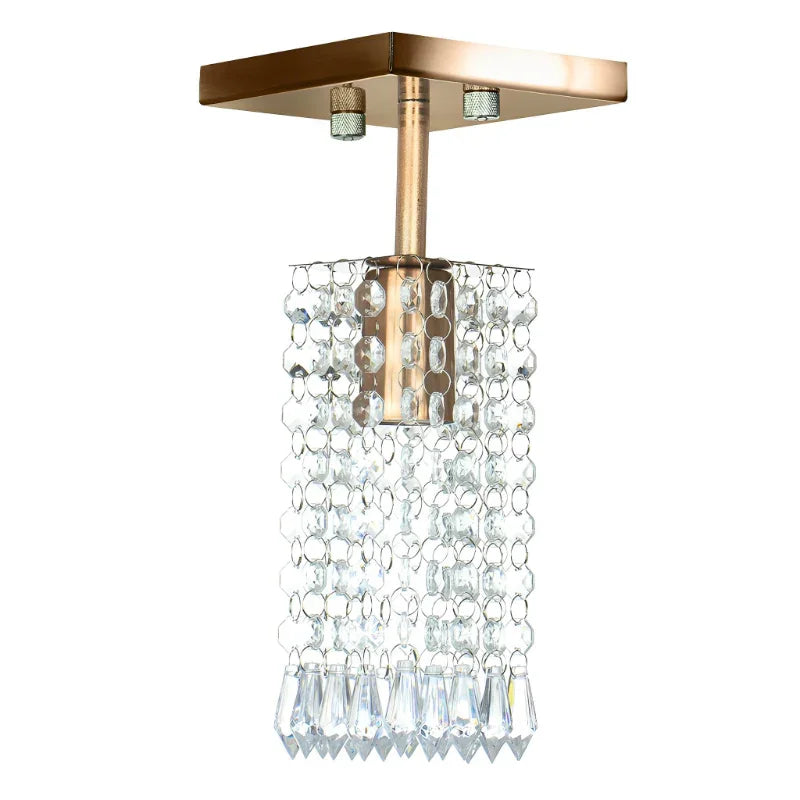 Lustre Plafon ClearCrillic Cobre Quadrado