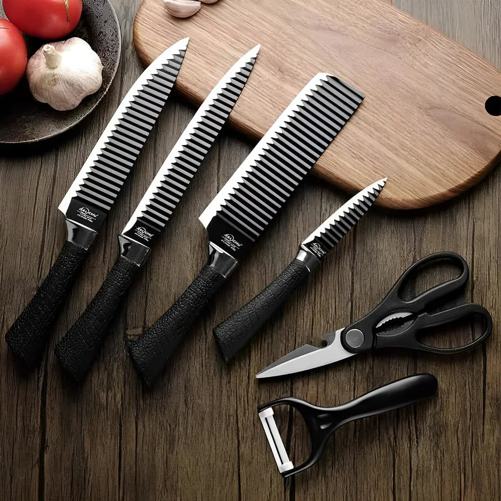 Conjunto de Facas e Utensílios de Cozinha