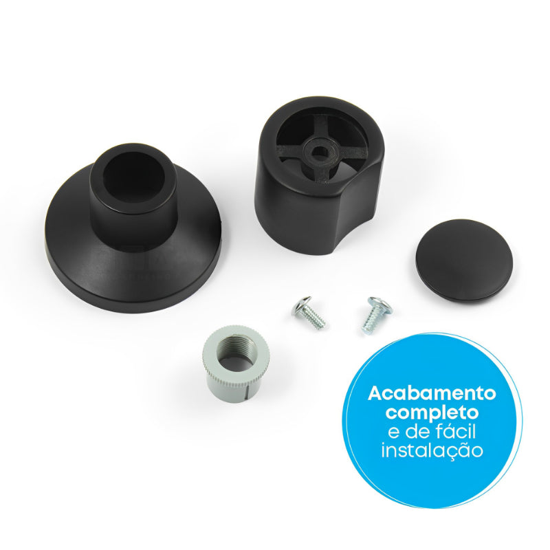 Acabamento Reto Deca em Metal com 16 Estrias 1/2 3/4