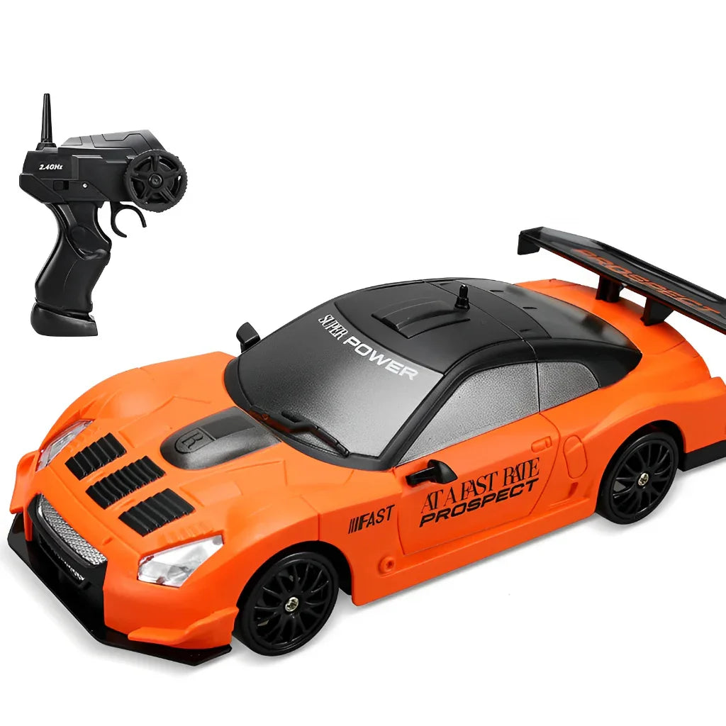 Carro de Corrida de Controle Remoto Mini AE86, 15 km/h, 2.4GHz, 30 Minutos de Duração
