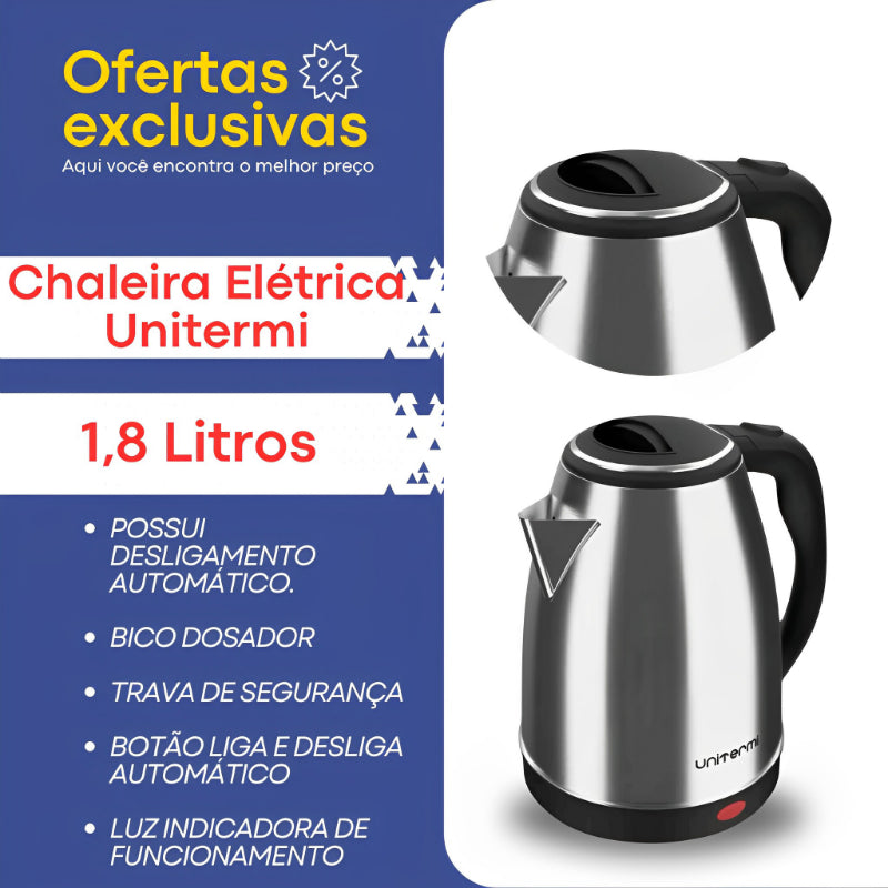 Chaleira Elétrica Térmica Unitermi Atacama 1,8 L