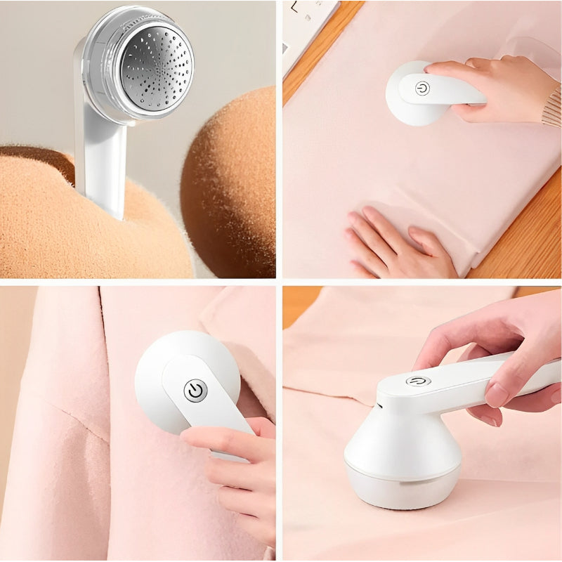 Aparador Elétrico sem Fio de Pelos e Fiapos de Roupas