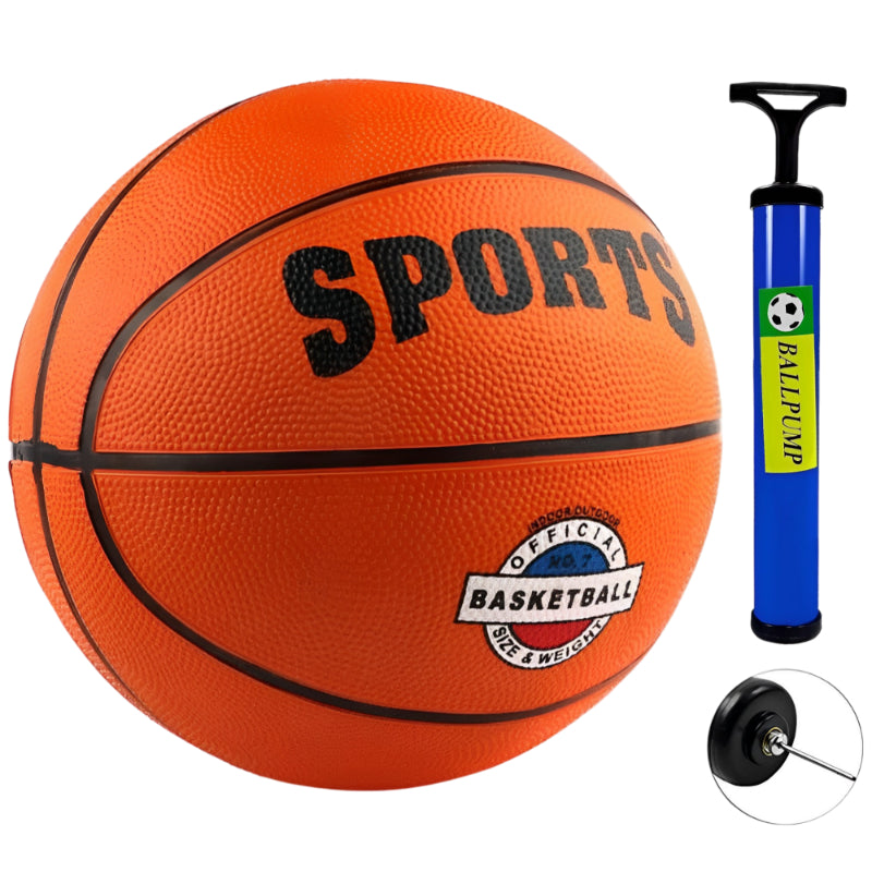 Bola de Basquete em Tamanho Oficial com Bomba Manual
