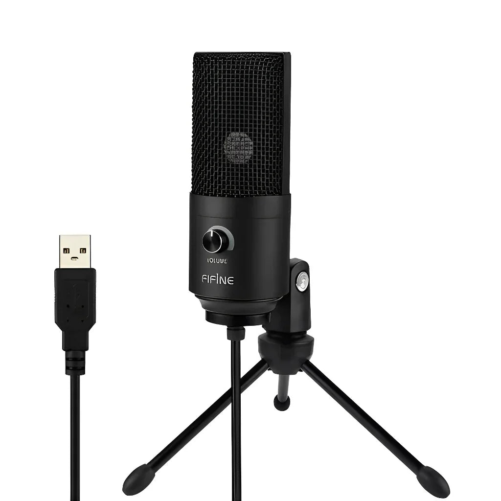 Microfone Fifine K669 Profissional, Microfone de Gravação Para Computador, Estúdio de Gravação e Outros