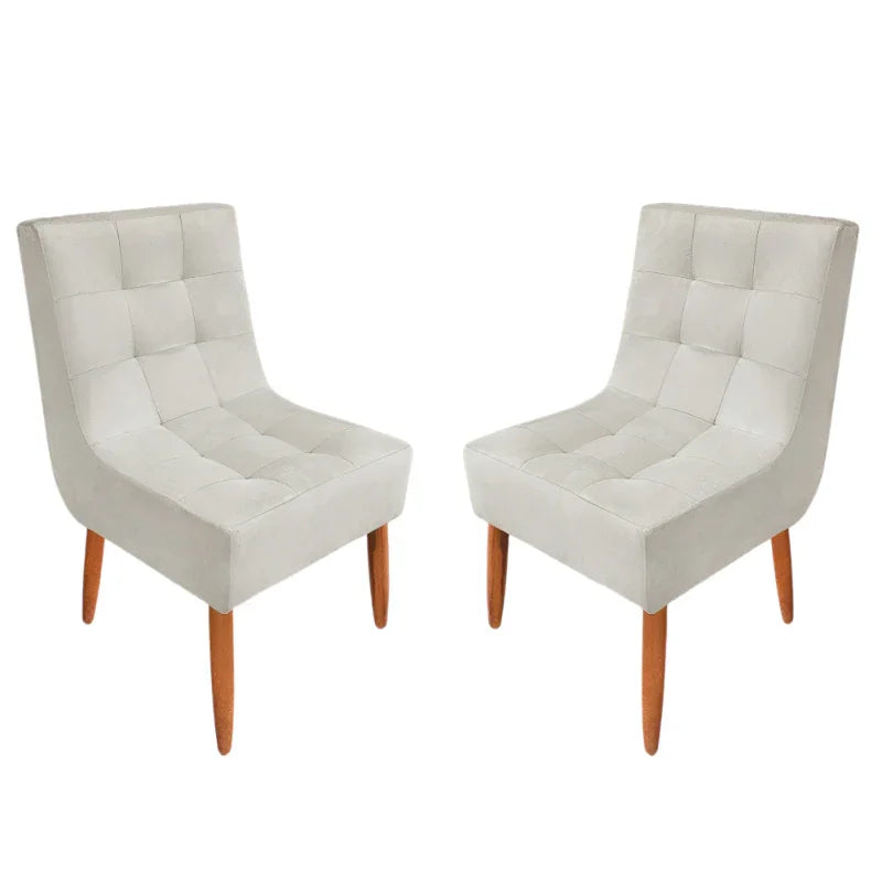 Kit Cadeira Estofada Decorativa