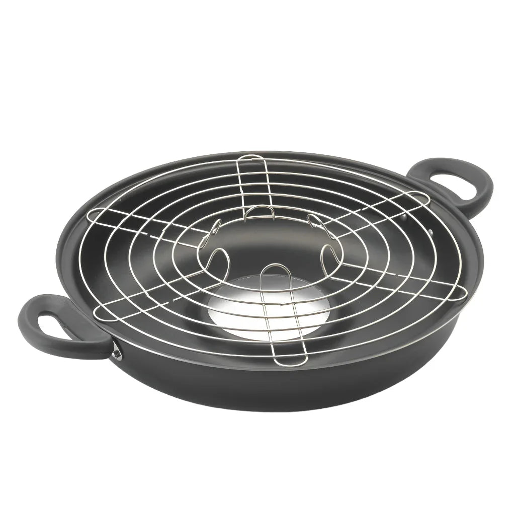 Churrasqueira de Fogão Antiaderente 2 em 1 para Pizza e Grill