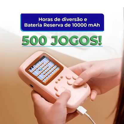 Mini Console Q16 Retro Portátil com 500 jogos