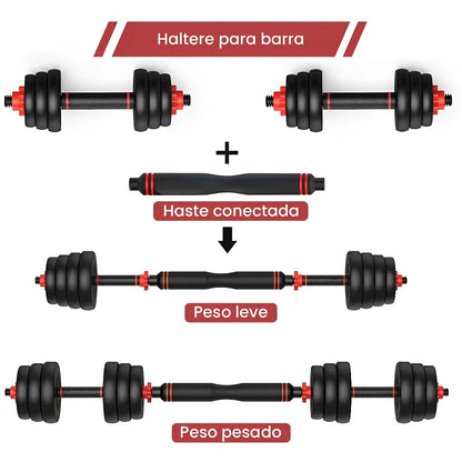Kit Dumbbell Halter Ajustável