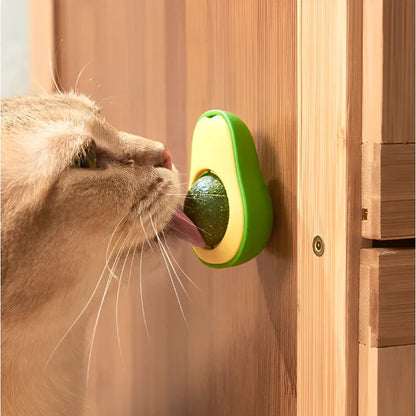 Kit 2 Brinquedo de Abacate com Catnip Natural para Gatos