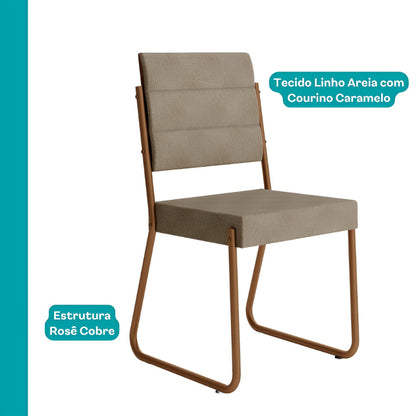 Conjunto Sala de Jantar 4 Cadeiras San Francisco Carraro