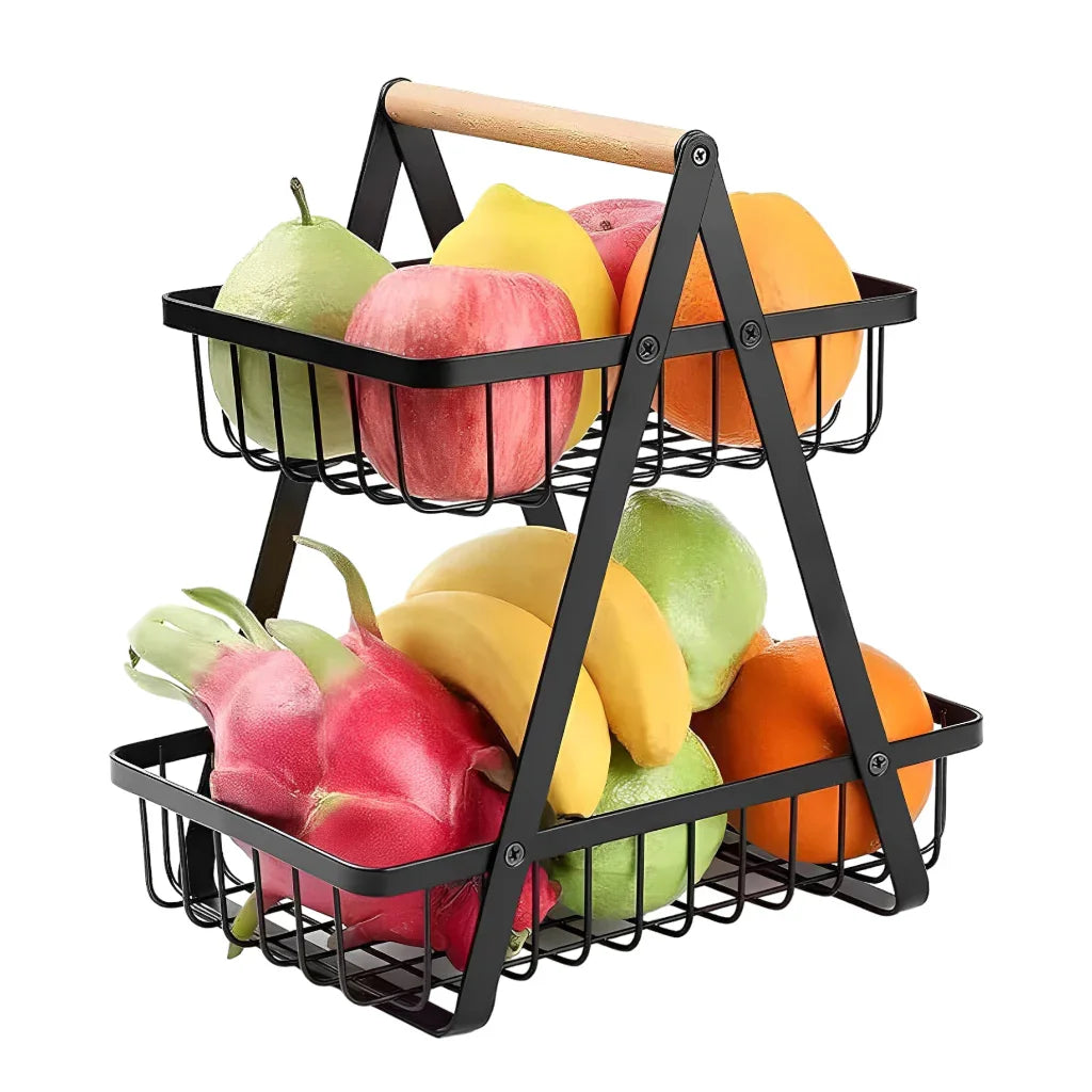 Fruteira de Mesa Aramado com 2 Andares