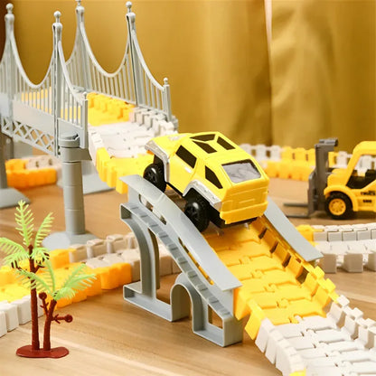 Pista Maluca de Blocos de Carros