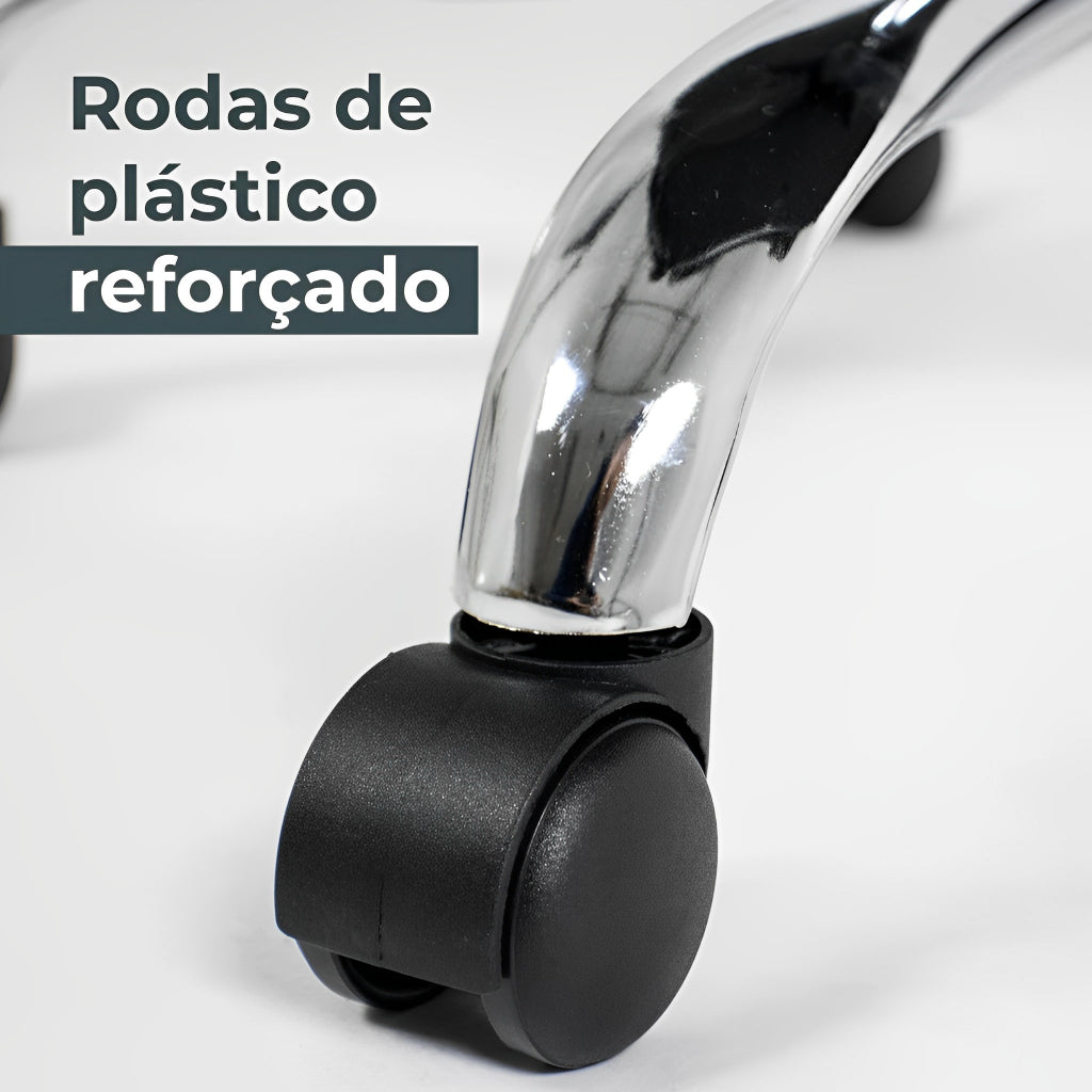 Cadeira de Escritório Presidente Johnson Healer, Preta