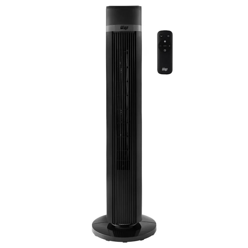 Ventilador de Torre Oscilante Vertical, Silencioso, com Controle Remoto e 4 Ajustes de Velocidade 220V