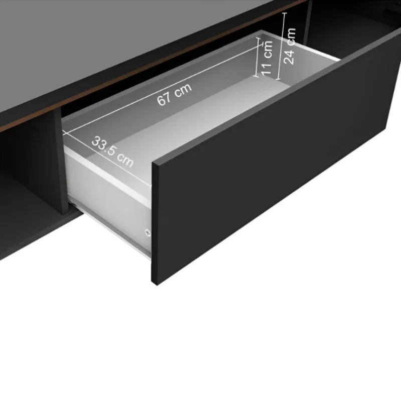 Rack para TV até 75 Polegadas com 2 Portas 1 Gaveta