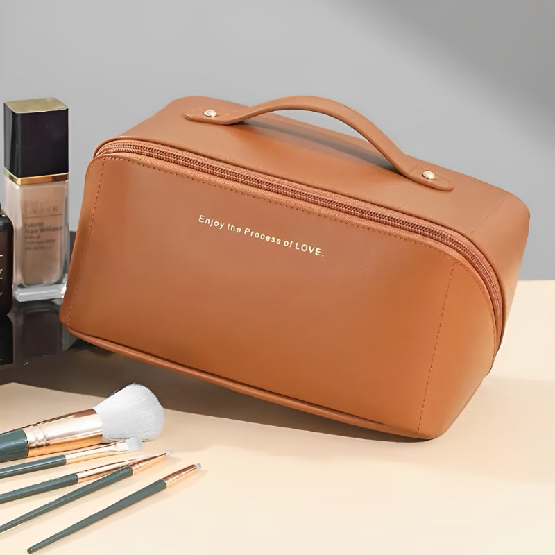 Bolsa de Couro para Cosméticos