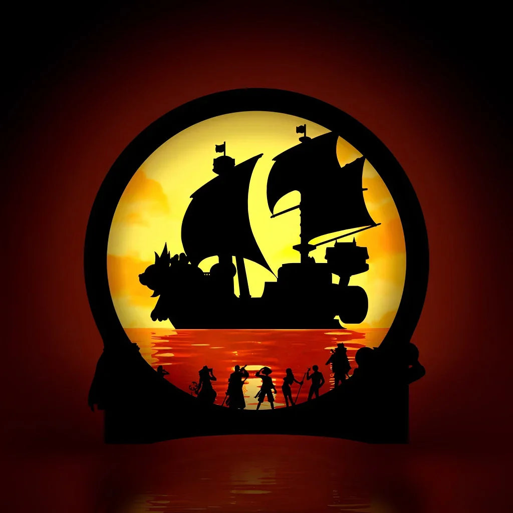 Luminária One Piece Por do Sol