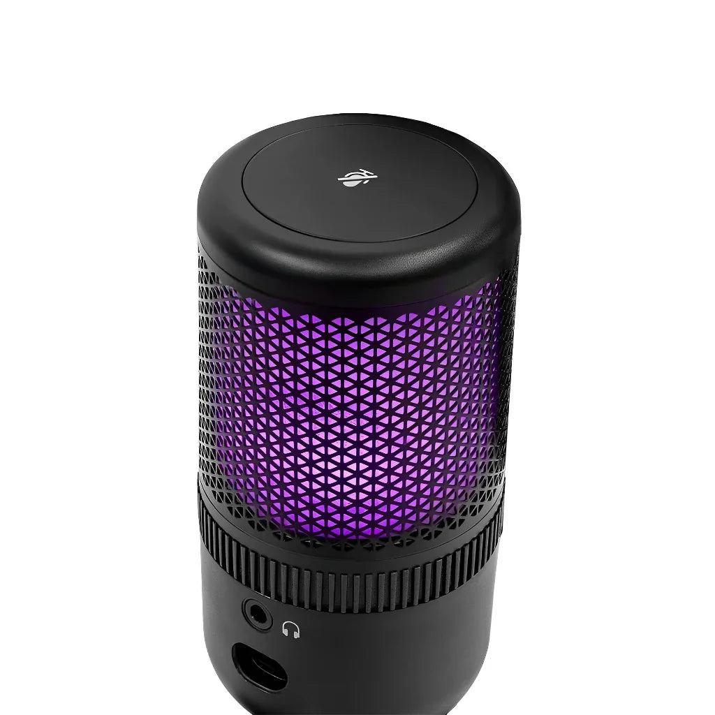 Microfone Mancer Horcrux RGB, USB, Preto, Modelo MCR-HCRX-BL01