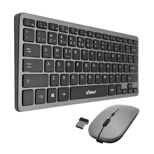 Kit Teclado e Mouse sem Fio XTrad HK8860