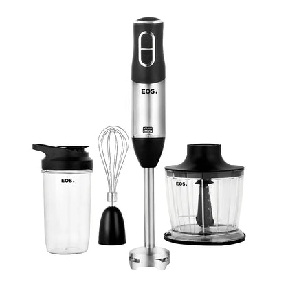 Mixer 3 em 1 Inox com 2 Velocidades com Batedor Fue, Copo de 500ml e Miniprocessador 220V