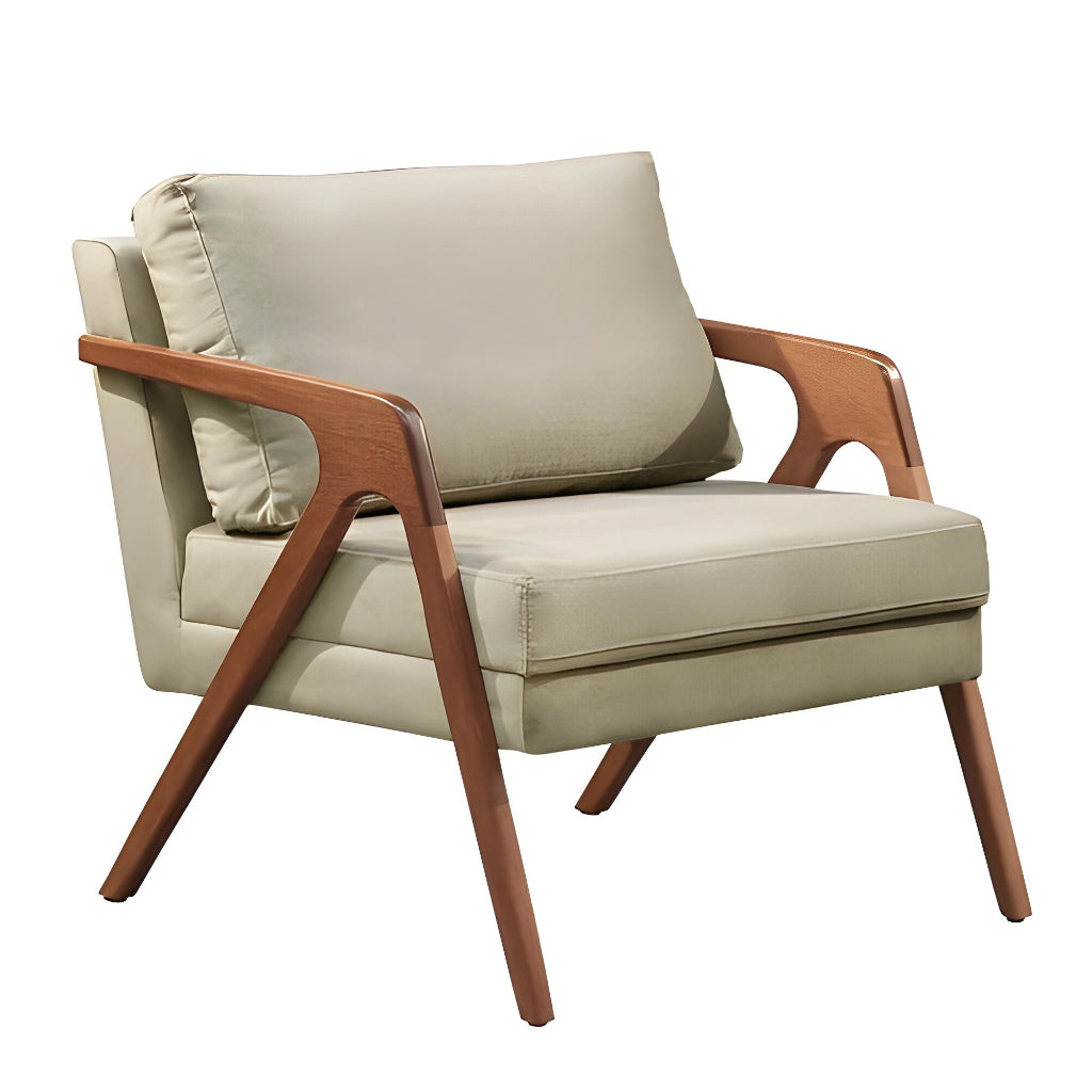 Poltrona Decorativa Mona, Luxo em Madeira Maciça