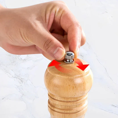 Moedor de Madeira para Pimenta e Sal