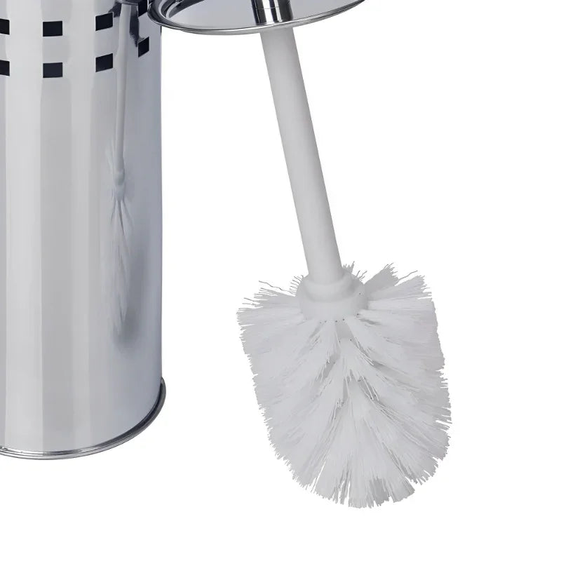 Escova Sanitária com Cerdas Flexíveis e Suporte em Inox
