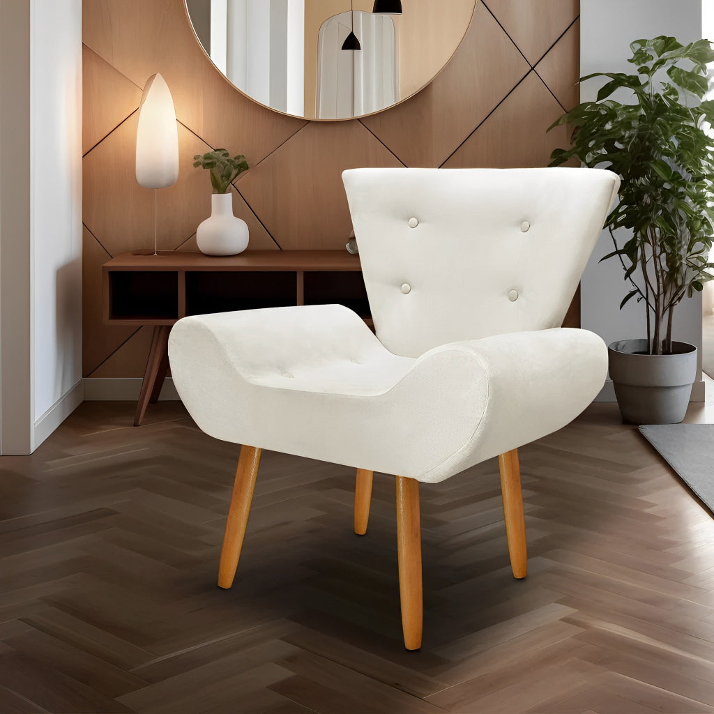 Poltrona Decorativa Emília para Consultório e Escritório