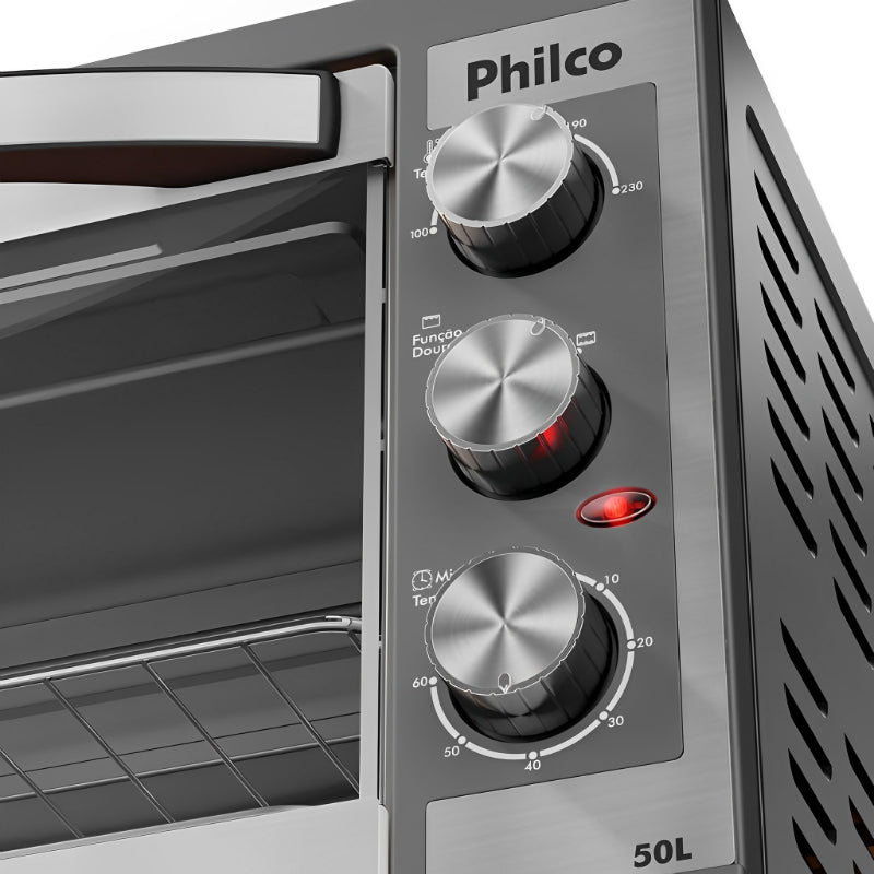 Forno Elétrico Philco PFE52P com Dupla Resistência, 50L