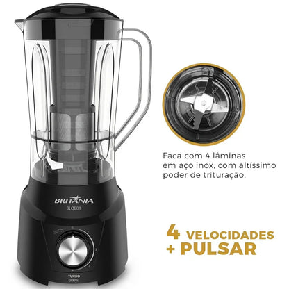 Liquidificador Britânia BLQE01 2 copos 2,6L 900W