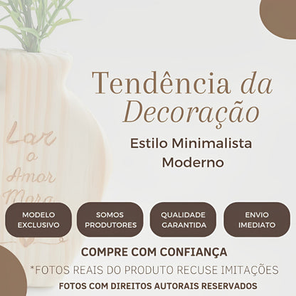 Kit de Vaso com Flores