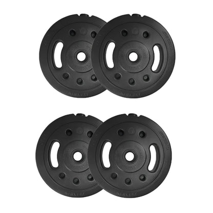 Kit 4 Anilha de 5Kg + 2 Barra de 40 cm + 4 presilhas