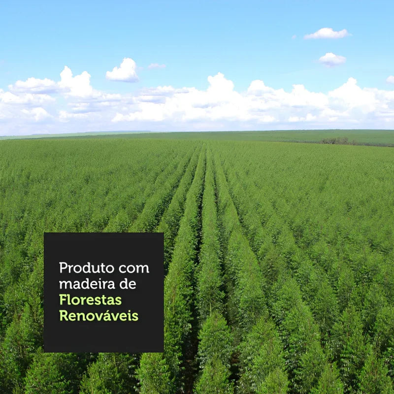 Conjunto Sala de Jantar, Mesa Tampo de Vidro Redondo com 4 Cadeiras