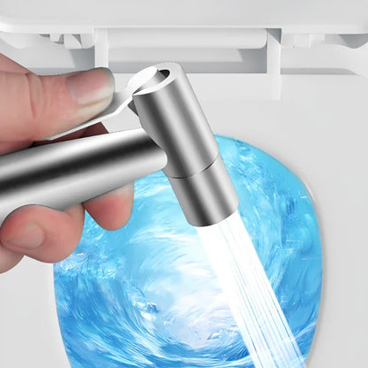 Kit de Ducha Higiênica para Banheiro em Metal Inox 1,15m