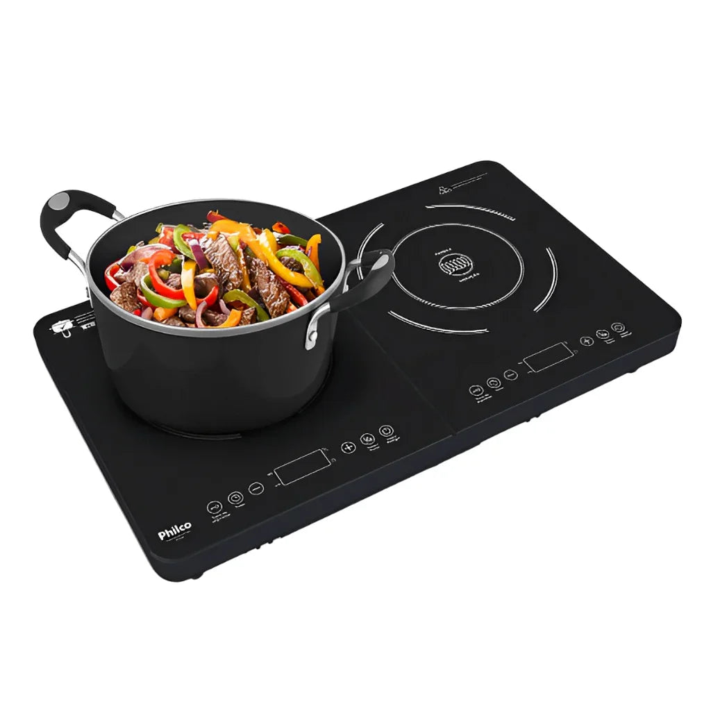 Cooktop de Indução Philco PCT20P com 2 Bocas 8 Potências 220V
