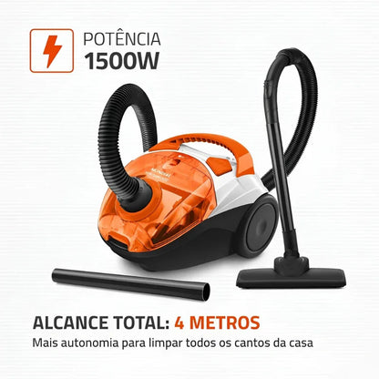 Aspirador de Pó Mondial Turbo Hepa AP-15 1500W
