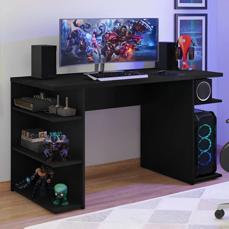 Escrivaninha Preta para Computador Gamer