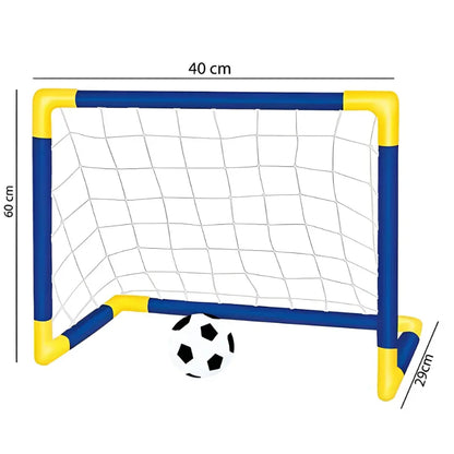 Mini Trave com Rede e Bola de Futebol