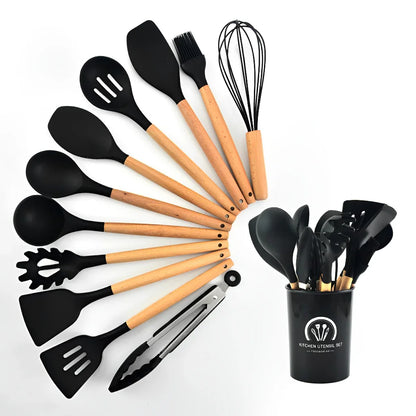 Kit Jogo c/12 Peças Utensílios de Cozinha