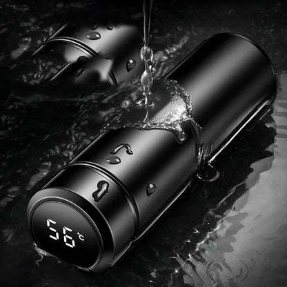 Garrafa Térmica 500ml em Inox com Termômetro Digital