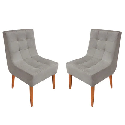 Kit Cadeira Estofada Decorativa