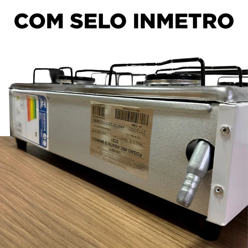 Fogão Cooktop Portátil a Gás 4 Bocas Braslar Bivolt