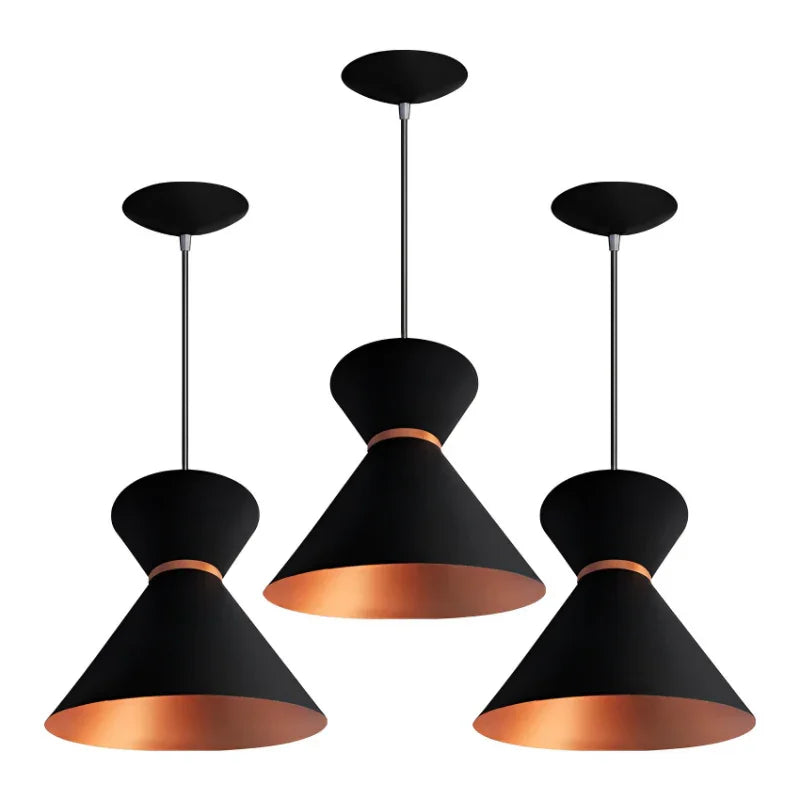 3 Luminária Pendentes 100% Alumínio em Várias Cores