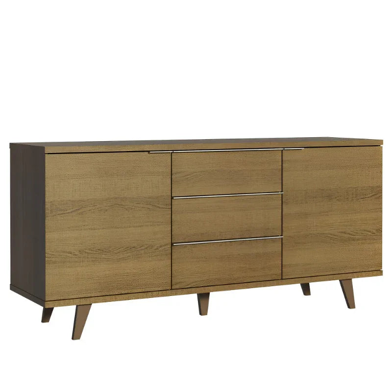 Buffet Aparador com 3 Gavetas e 2 Portas com Pés