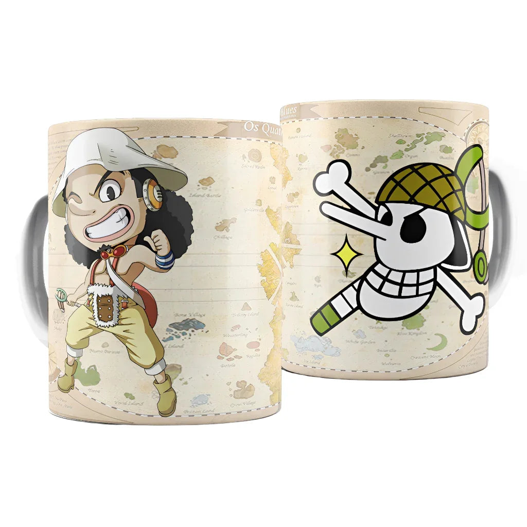 Caneca de Porcelana One Piece Mugiwaras