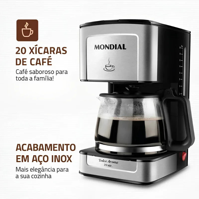 Cafeteira Elétrica Dolce Arome C-43-20X-SI Mondial 550W 220V