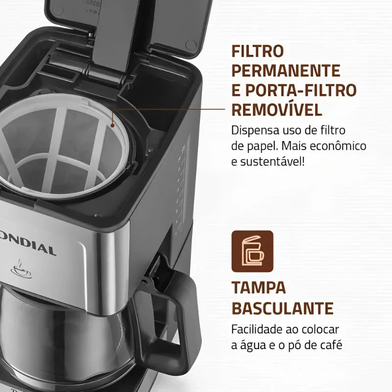 Cafeteira Elétrica Dolce Arome C-43-20X-SI Mondial 550W 220V