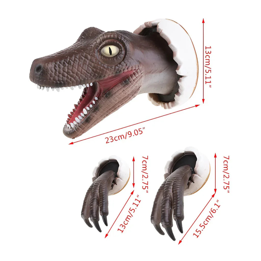 Decoração de Parede 3D Velociraptor Feito à Resina