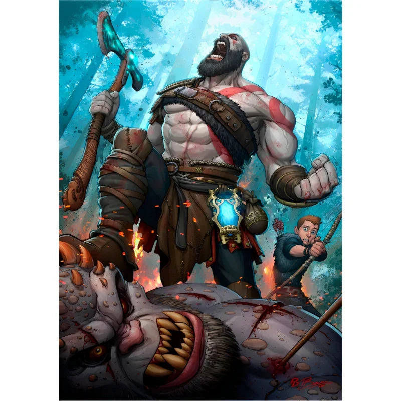 Quadro Decorativo God of War